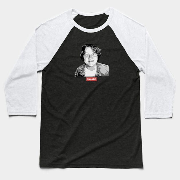 Lewis Capaldi B&W Baseball T-Shirt by Therouxgear